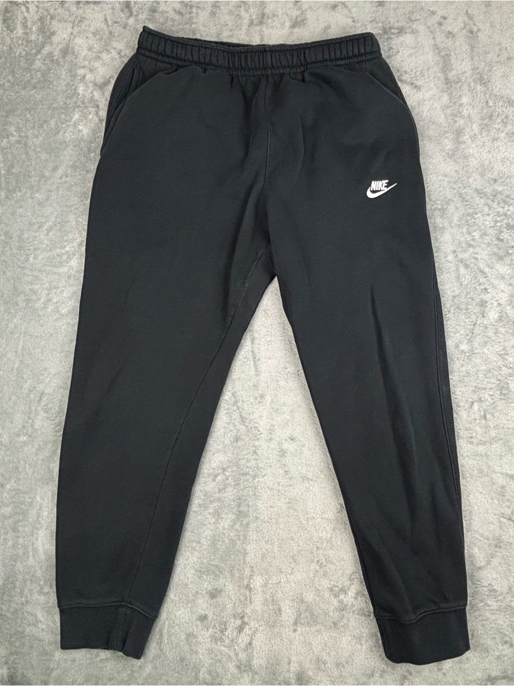Nike Sweatpants Mens Large Black Sportswear Club Fleece Jogger Swoosh